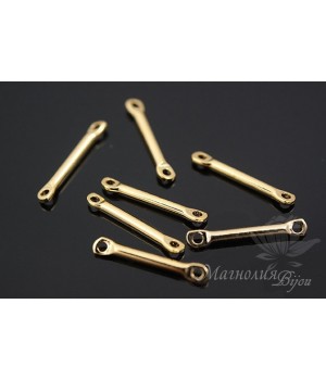 КОННЕКТОР "Штанга мини", позолота 14 карат