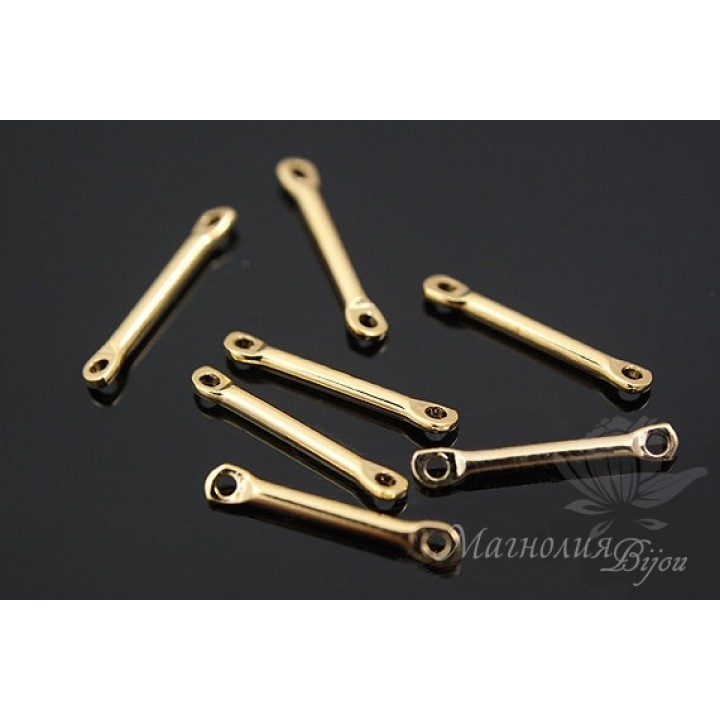 КОННЕКТОР "Штанга мини", позолота 14 карат