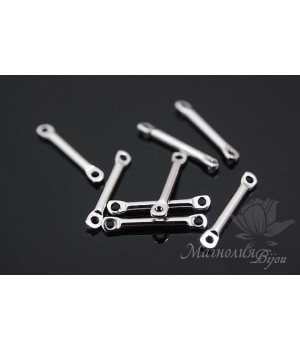 КОННЕКТОР "Штанга мини", родиевое покрытие