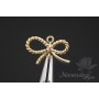 КОННЕКТОР "Бантик", позолота 14 карат