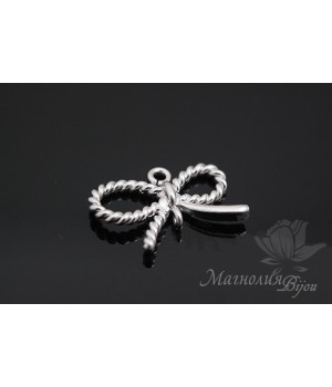 КОННЕКТОР "Бантик", родиевое покрытие