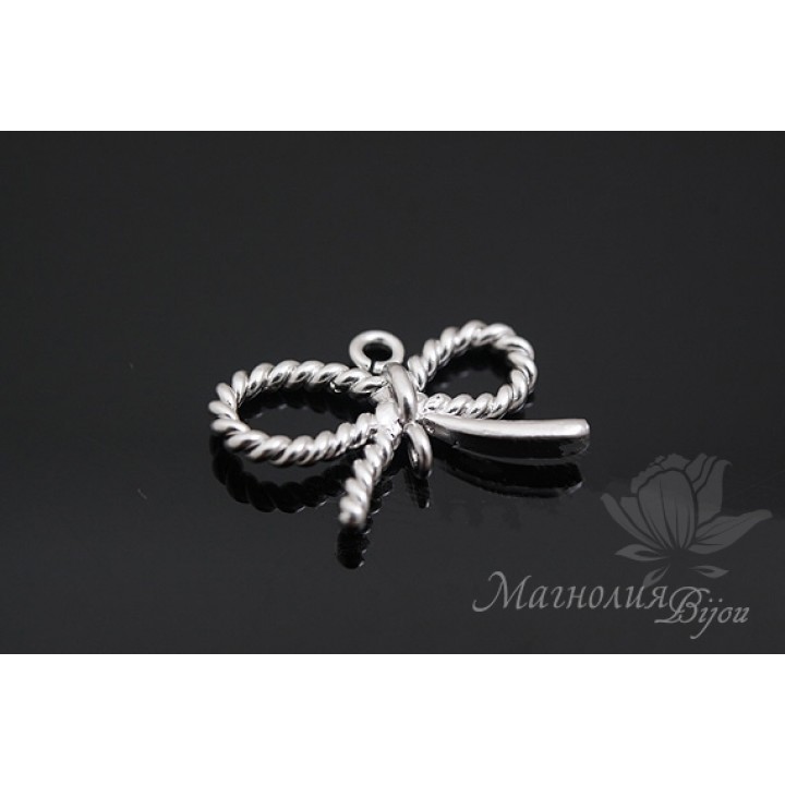 КОННЕКТОР "Бантик", родиевое покрытие