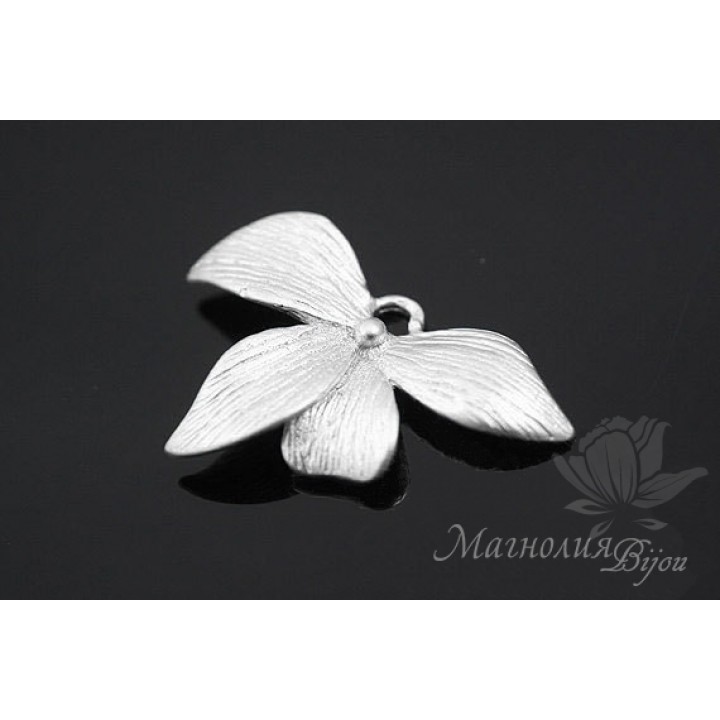 Коннектор "Орхидея", родиевое покрытие