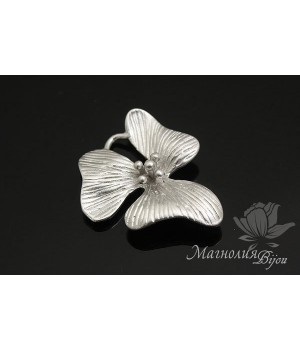 Коннектор "Фиалка", родиевое покрытие