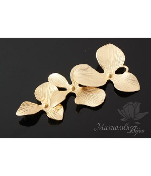 Коннектор "Фелиция", позолота 14 карат