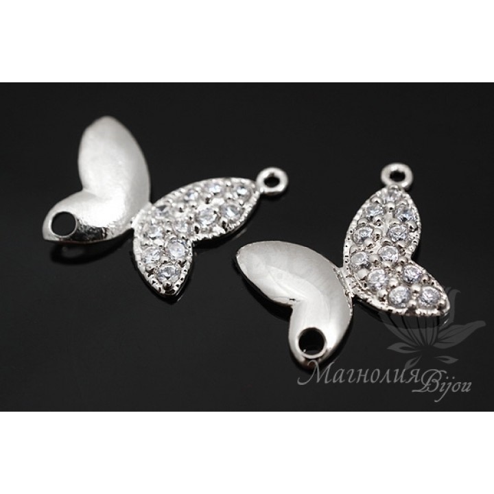 КОННЕКТОР "Butterfly", родиевое покрытие