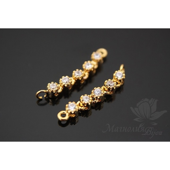 КОННЕКТОР "Дорожка", позолота 14 карат