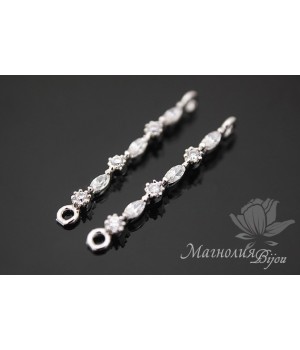 Коннектор "Stream", родиевое покрытие