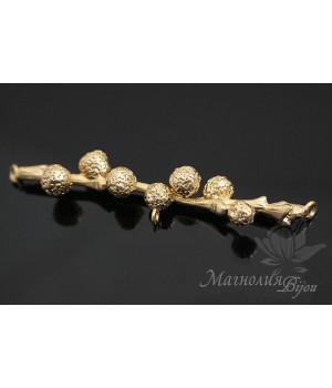 КОННЕКТОР "Верба", позолота 14 карат