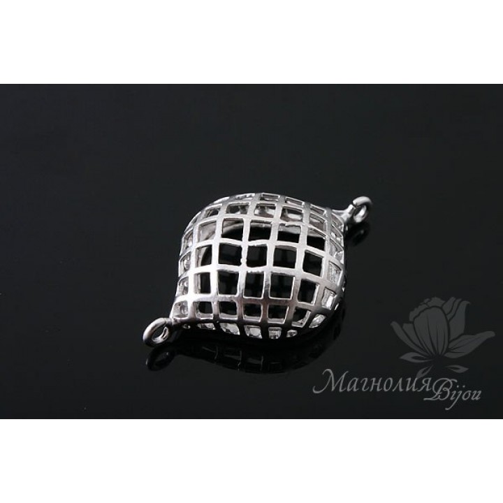 КОННЕКТОР "Решетка", родиевое покрытие