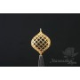 КОННЕКТОР "Решетка", позолота 14 карат