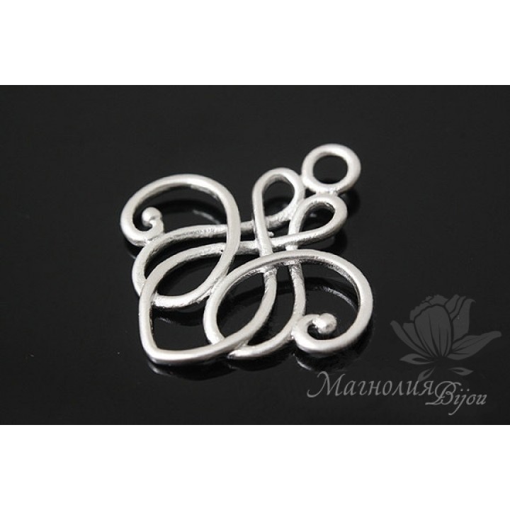 КОННЕКТОР "Барокко", родиевое покрытие