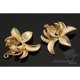КОННЕКТОР "Хризантема", позолота 14 карат