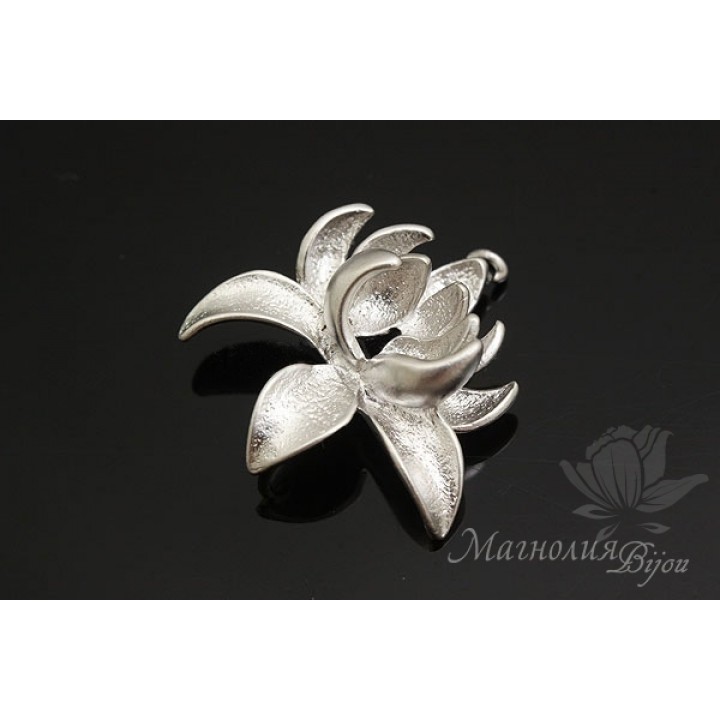 КОННЕКТОР "Хризантема", родиевое покрытие