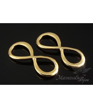 КОННЕКТОР "Infinity", позолота 14 карат