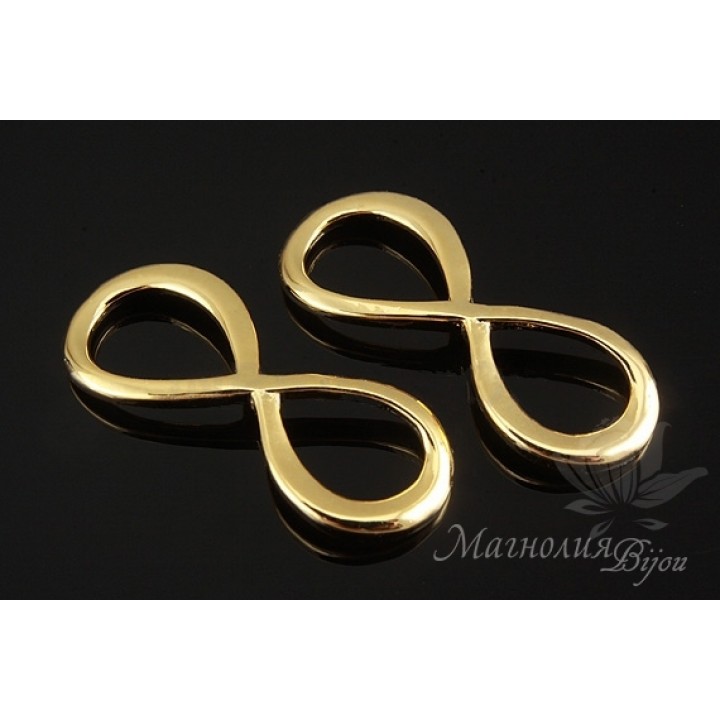 КОННЕКТОР "Infinity", позолота 14 карат