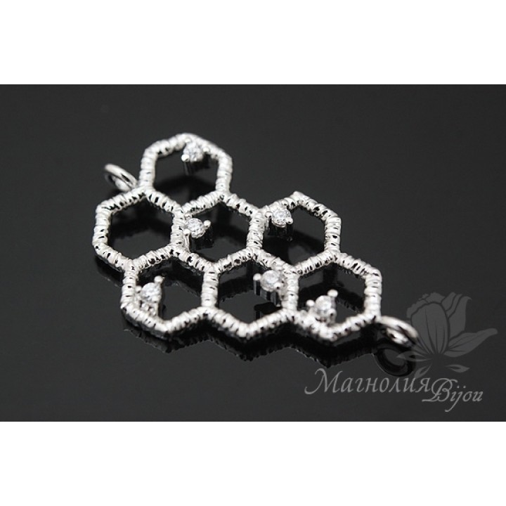 КОННЕКТОР "Соты", родиевое покрытие