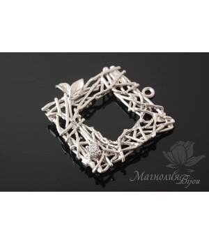 КОННЕКТОР "Рамочка", родиевое покрытие