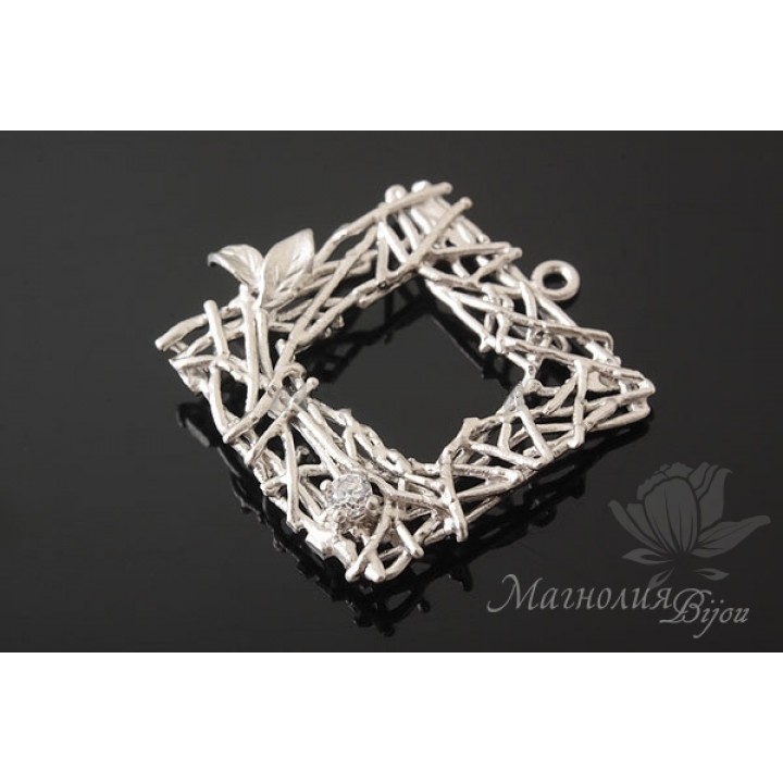 КОННЕКТОР "Рамочка", родиевое покрытие