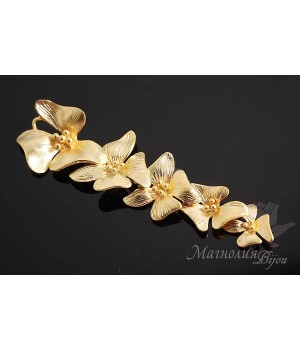 КОННЕКТОР "Камилла", позолота 14 карат