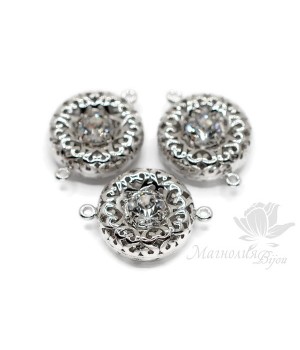 КОННЕКТОР "Donut", родиевое покрытие