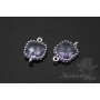 Коннектор "Танзанит crystal", родиевое покрытие