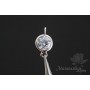 КОННЕКТОР с цирконом "Crystal Midi", родиевое покрытие(белое золото)