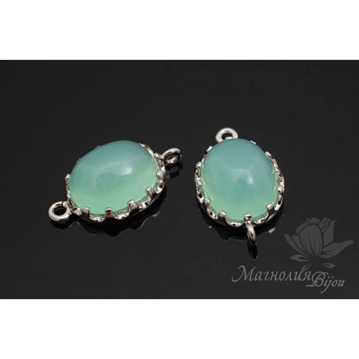 КОННЕКТОР "Fresh Mint", родиевое покрытие