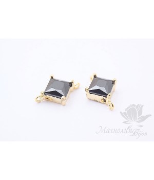 КОННЕКТОР "Радиант Black", позолота 14 карат
