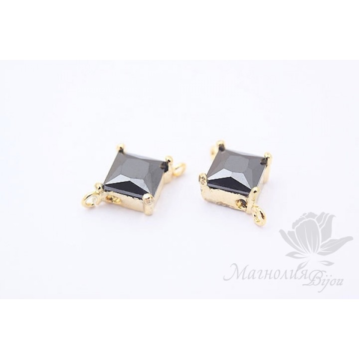 КОННЕКТОР "Радиант Black", позолота 14 карат