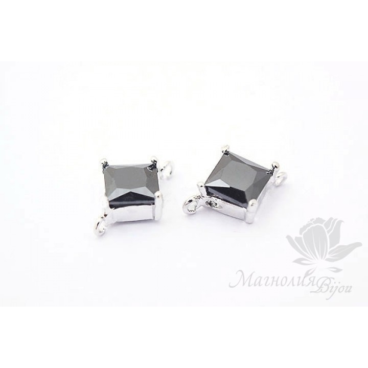 КОННЕКТОР "Радиант Black", родиевое покрытие