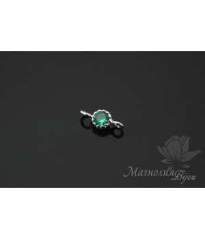 КОННЕКТОР "Изумруд Baby" 3,5 мм, родиевое покрытие