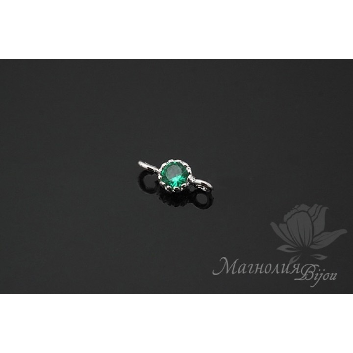 КОННЕКТОР "Изумруд Baby" 3,5 мм, родиевое покрытие