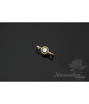 КОННЕКТОР "Перидот Baby" 3,5 мм, позолота 14 карат КОННЕКТОР "Перидот Baby" 3,5 мм, позолота 14 карат