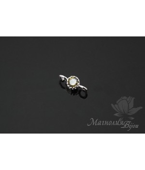 КОННЕКТОР "Перидот Baby" 3,5 мм, родиевое покрытие