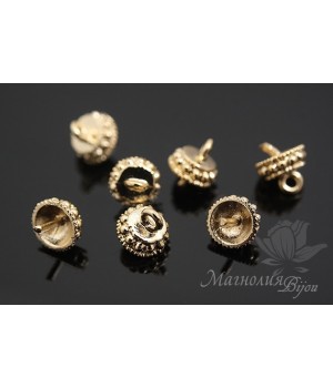 ШАПОЧКА для бусин "Самарканд", позолота 14 карат