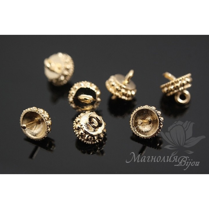 ШАПОЧКА для бусин "Самарканд", позолота 14 карат