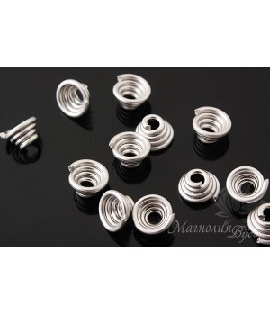 ШАПОЧКА "Стружка" матовая, родиевое покрытие