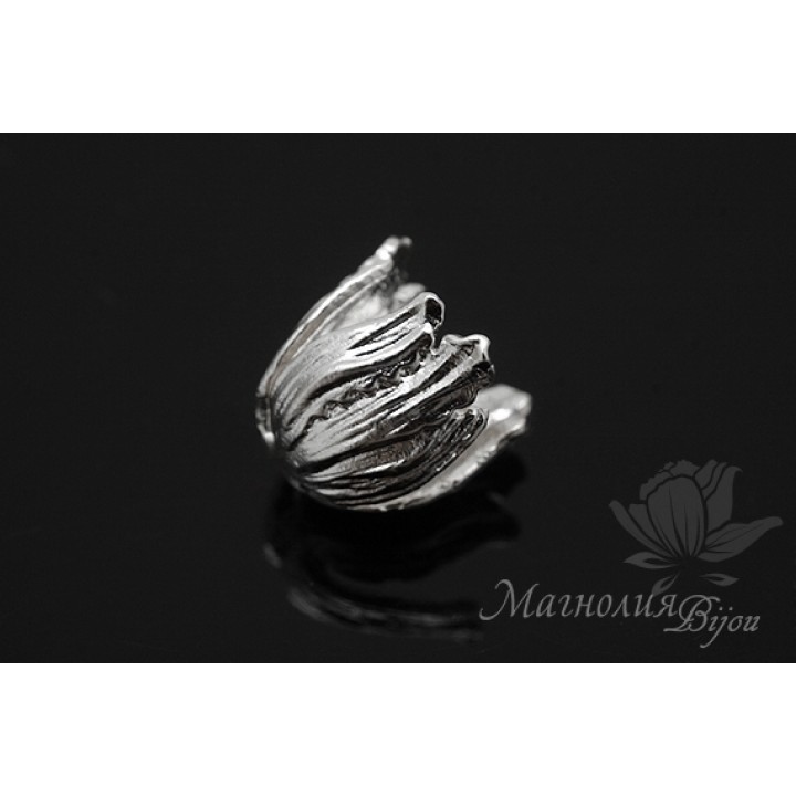 ШАПОЧКА "Тюльпан", родиевое покрытие