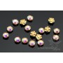 Chaton Rose Montees 4мм(SS16), crystal AB gold