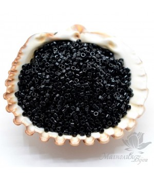 Бисер Delica DB010 Black, 5 грамм
