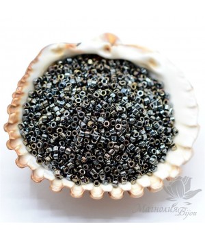 Бисер Delica DB026 Dark Steel, 5 грамм