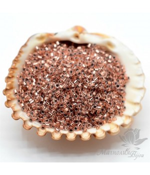 Бисер Delica DB037 Copper Lined Crystal, 5 грамм