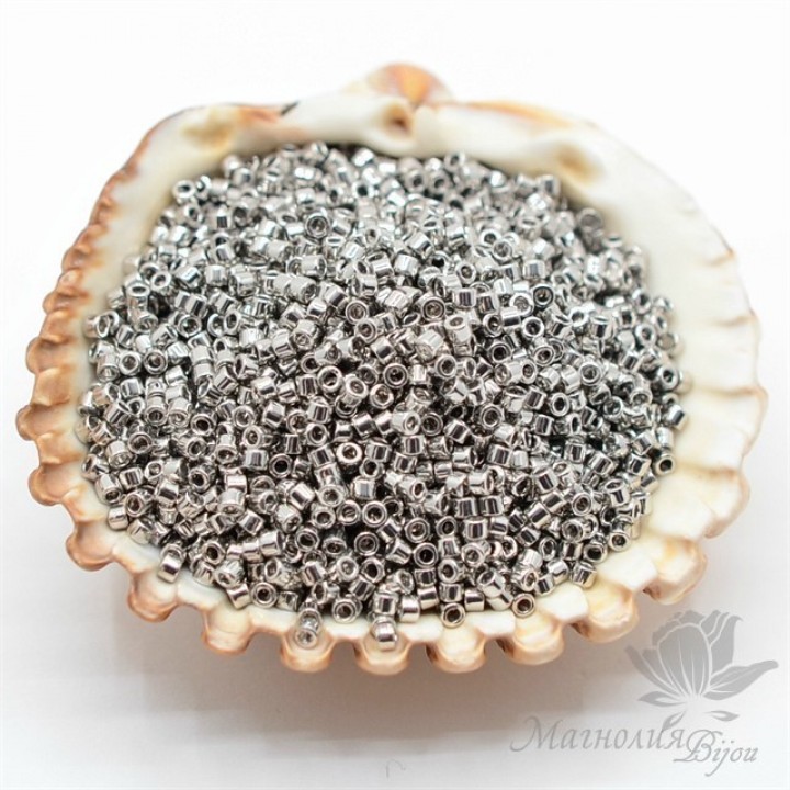 Бисер Delica DB038 Palladium Plated, 5 грамм