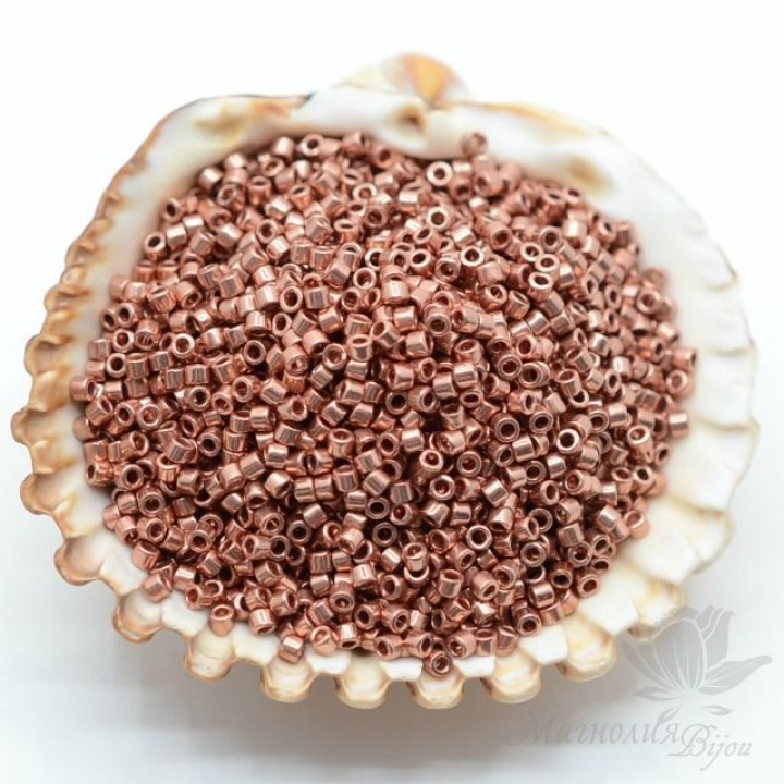 Бисер Delica DB040 Bright Copper Plated, 5 грамм