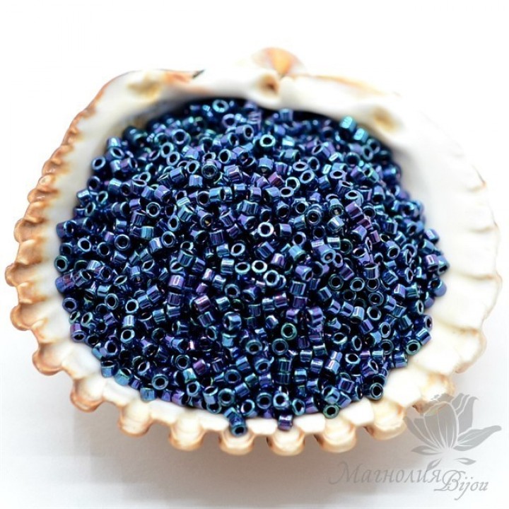 Бисер Delica DB1005 Metallic Purple Gold Iris , 5 грамм