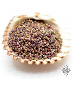 Бисер Delica DB1010 Metallic Earth Batik Luster, 5 грамм