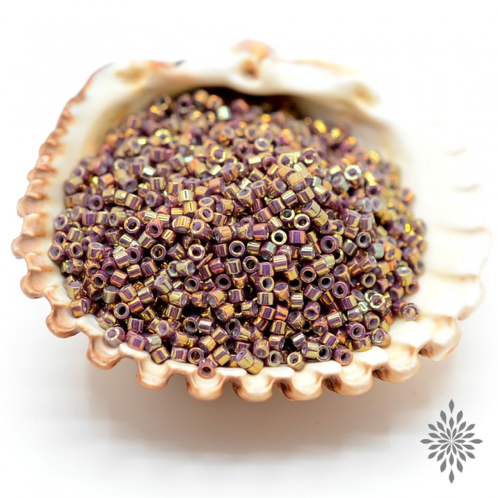 Бисер Delica DB1010 Metallic Earth Batik Luster, 5 грамм