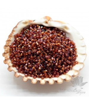 Бисер Delica DB1750 Root Beer Biege Lined, 5 грамм