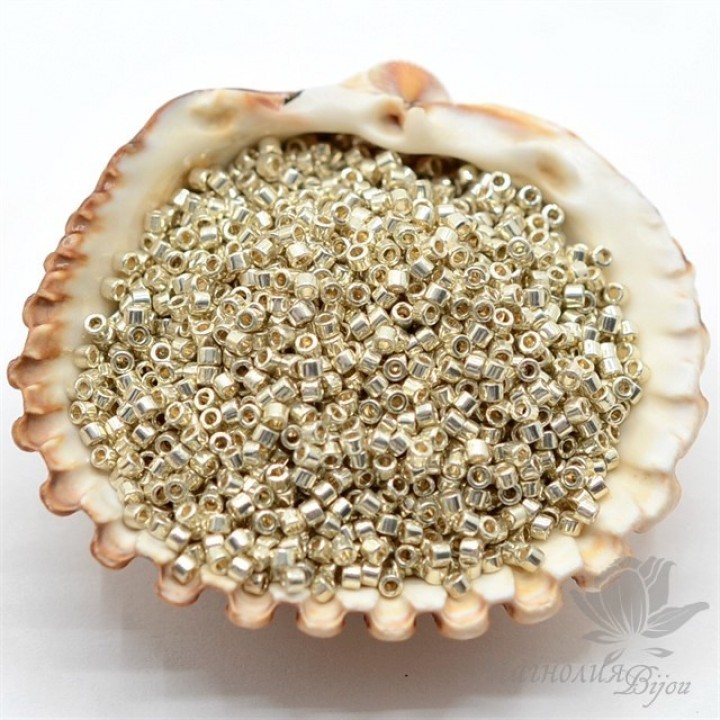 Бисер Delica DB1831 Duracoat Galvanized Silver, 5 грамм